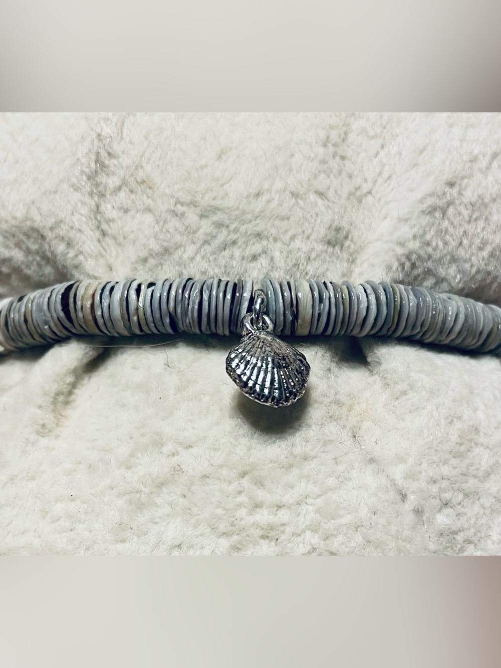 Alex and Ami- Seaside" Series Stretch Bracelet With Rafaelian Silver Finish.